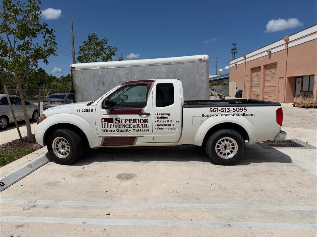 Superior Fence and Rail pickup truck wrap
