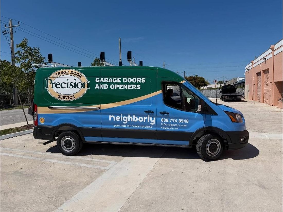 Precision Garage Door service van wrap